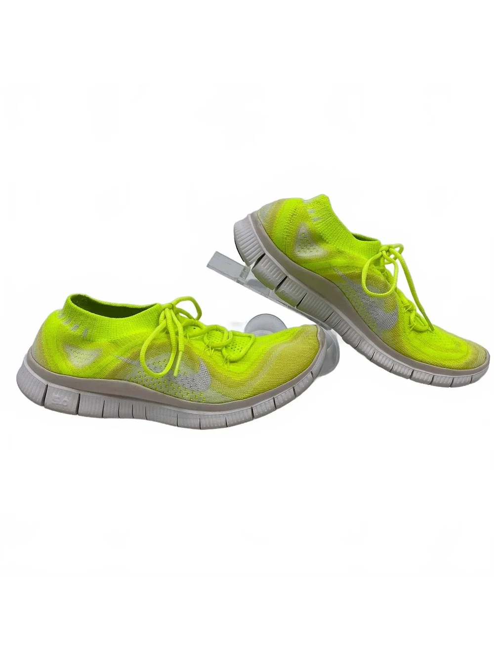 Nike Neon Yellow Flyknit Free 3.0 Sneakers | Women’s 9